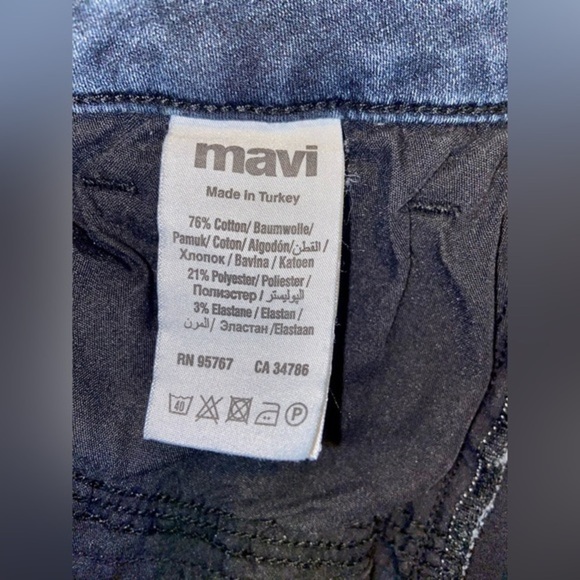 Women’s MAVI Alexa mid-rise skinny‎ stretchy dark blue jeans size 29 - Picture 2 of 9